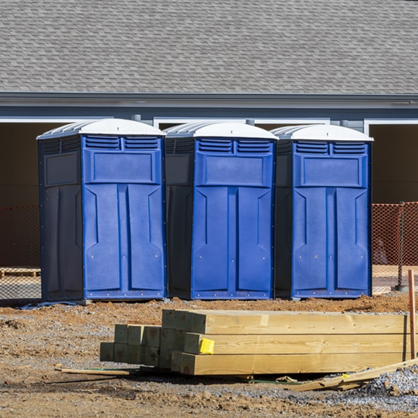 how often are the porta potties cleaned and serviced during a rental period in Ferris Illinois